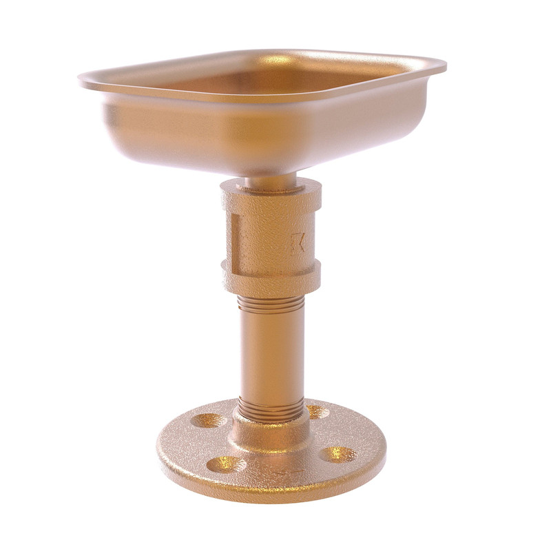 Vanity Top Soap Dish, Brushed Bronze Finish